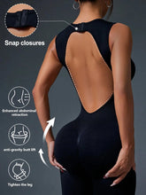 Load image into Gallery viewer, 🧘♀️ Seamless Sleeveless Yoga Jumpsuit with Zipper Closure