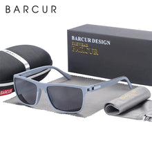 Load image into Gallery viewer, BARCUR Sports Polarized Sunglasses for Men Lightweight TR90 Square Fishing & Travel Eyewear UV400 Protection Men Accessory