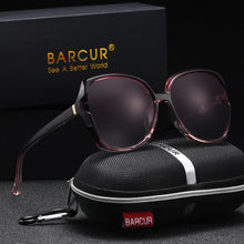 Load image into Gallery viewer, BARCUR Oversized Square Polarized Sunglasses for Women – Fashion Gradient Lens Summer Eyewear with UV400 Protection – Lightweight PC Comfortable Frame Trendy Street Style Shades for Summer Shopping Beach & Travel