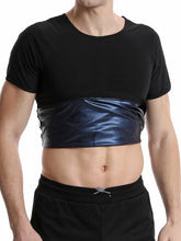 Load image into Gallery viewer, Versatile Shapewear Top Men's Sauna Suit Shirt with Waist Trainer