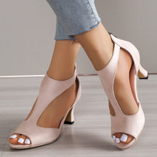 Load image into Gallery viewer, Leather High Heels Shoes