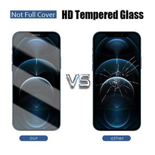 Load image into Gallery viewer, 6in1 Tempered Glass for iPhone 11 12 13 14 Pro XR XS Max Camera Screen Protector for iPhone 12 Pro Max Mini 7 8 6 6S Plus Glass 9H Anti Scratch Shatterproof Ultra Clear Screen Protector