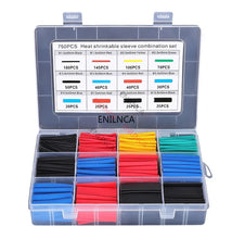 Load image into Gallery viewer, 127-750pcs Heat-shrink Tubing Thermoresistant Tube Heat Shrink Wrapping Kit Electrical Connection Wire Cable Insulation Sleeving