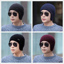 Load image into Gallery viewer, Fleece-Lined Earflap Cap – Warm Winter Outdoor Beanie