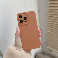 Load image into Gallery viewer, Bright Colors Soft Silicone Phone Case For iPhone 11 Pro Max X XR XS Max 7 8 6S Plus Mini Camera Protection Back Cover Silicone Camera Protection Case Soft Scratch-Resistant Case For Iphone