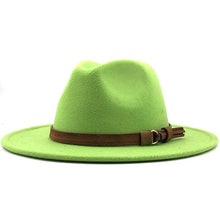 Load image into Gallery viewer, New Adjustable Unisex Wool Fedora Hat Luxury Wide Brim Fedora Floppy Hat Gentleman Elegant Winter Autumn Wide Comfortable Soft Hat Outdoor Wide Brim Hat With Strap