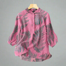 Load image into Gallery viewer, Vintage Cotton-Linen Button Down Blouse