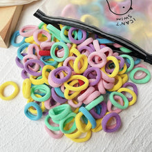 Load image into Gallery viewer, 20/50pcs Kids Elastic Hair Bands Girls Sweets Scrunchie Rubber Band for Children Hair Ties Clips Headband Baby Hair Accessories