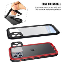 Load image into Gallery viewer, Waterproof Case For iPhone 14 13 12 11 Pro Max 14Plus 12Pro Durable Water Proof Cover Sport 360 Protect iPhone12 Mini Waterproof Case for iPhone Drop Resistant Iphone Clear Back