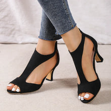 Load image into Gallery viewer, Leather High Heels Shoes