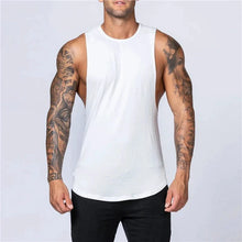 Load image into Gallery viewer, Men's Gym Clothing Summer Fitness Cotton Tank Top Men Jogging Bodybuilding Sleeveless Shirt Breathable O-Neck Casual Muscle Vest