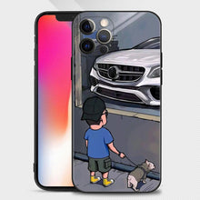 Load image into Gallery viewer, Boy Girl See Cool Sports Car Drift Case For iPhone 14 13 12 11 Pro Max Cover X XR XS Max 12Mini 13Mini 6 6S 7 8 Plus 5 5S Slim Back Cover Designer Matte Finish Hard Ultra Protective & Anti Shock