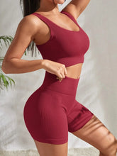 Load image into Gallery viewer, Women's Seamless Ribbed Yoga Set