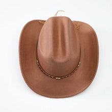 Load image into Gallery viewer, New denim hats for men and women, Western cowboy hats, five pointed star belt hats, soft woolen hats