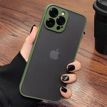 Load image into Gallery viewer, Luxury Shockproof Armor Phone Case For iPhone 11 12 13 14 Pro Max Silicone Clear Hard Cover Protective Hard Back Cover with Soft Edge Bumper Shockproof Anti-Drop Case For iPhone