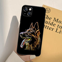 Load image into Gallery viewer, Cartoon German Shepherd Phone Case MAsk Dog Case For iPhone 13 12 Mini 11 14 Pro Max 6S 8 7 Plus SE 2022 2020 X XS Max XR Back Cover Poodle Dog Phone Case Compatible with iphone