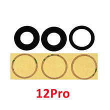 Load image into Gallery viewer, 10set Back Camera Glass Lens Rear Camera Glass Glue For iPhone 11 12 13 Pro Max 13 Mini 14 14P Replace Repair Spare Part Camera Lens Protector For iPhone