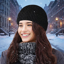 Load image into Gallery viewer, Unisex Winter Reflective Beanie – High Visibility Noctilucent Knit Hat