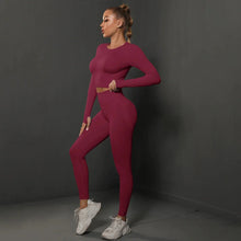 Load image into Gallery viewer, Women's Seamless Long Sleeve Yoga Top