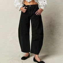 Load image into Gallery viewer, Women's Y2K Baggy Mid-Waist Wide-Leg Jeans – 90s Streetwear Vibe