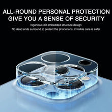 Load image into Gallery viewer, 3D Camera Glass Protectors for iPhone 13 14 Pro Max 12 Mini XR HD Back Lens Protective Glass Film on iPhone 11 12 PRO MAX X XS