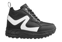 Load image into Gallery viewer, CALTO - S22772 - 4 Inches Taller (Black/White) - Hiking Style Boots
