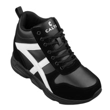 Load image into Gallery viewer, CALTO - S22783 - 3.6 Inches Taller (Black/White) - Hiking Style Boots