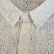 Load image into Gallery viewer, Shirts for men Apricot Handsome Lapel Men Blouse Vacation Hollow Out Sexy Fashion Men Clothing Male Mesh Long-sleeved Shirts