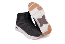 Load image into Gallery viewer, CALTO - S23411 - 3.2 Inches Taller (Black/Grey Sole) - High-Top Height-Boosting Sneaker