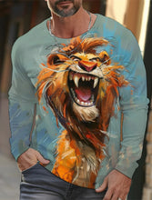 Load image into Gallery viewer, 🐅 3D Animal Print Long Sleeve T-Shirt – Harajuku Hip-Hop Streetwear