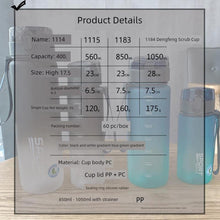 Load image into Gallery viewer, Casino Frosted Sports Water Bottle Plastic Portable Bottle With Lid For Men And Women