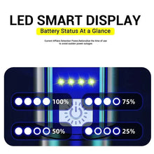 Load image into Gallery viewer, High Strong Power Led Flashlights 2000LM Tactical Torch with Display Light USB Charging Camping Fishing Emergency Zoom Lantern
