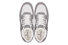 Load image into Gallery viewer, CALTO - S2532 - 2.2 Inches Taller (Grey/White) with Gum Sole - Contemporary Casual Sneaker