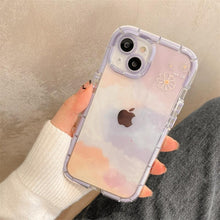 Load image into Gallery viewer, Luminous Art Abstract Phone Case For iPhone 13 12 11 Pro Max Transparent Silicone Shockproof Bumper Cover Floral Girly Transparent Phone Case Glow In Dark iphone case