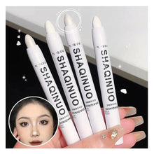 Load image into Gallery viewer, Matte Eyeshadow Stick White Eyeliner Shimmer Silver Highlighter Pen Cream Formula