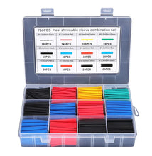 Load image into Gallery viewer, 127-750pcs Heat-shrink Tubing Thermoresistant Tube Heat Shrink Wrapping Kit Electrical Connection Wire Cable Insulation Sleeving