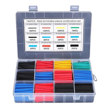 Load image into Gallery viewer, 127-750pcs Heat-shrink Tubing Thermoresistant Tube Heat Shrink Wrapping Kit Electrical Connection Wire Cable Insulation Sleeving