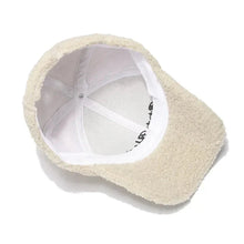 Load image into Gallery viewer, Lamb Wool Baseball Cap — Korean Style Plush Winter Sun Hat for Women