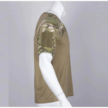 Load image into Gallery viewer, Mens Camouflage Shirts Tees Tactical Combat Shirt Hunting Clothes Tops Workout Clothing Outdoor Breathable Camo T Shirt