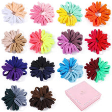 Load image into Gallery viewer, 20/50pcs Kids Elastic Hair Bands Girls Sweets Scrunchie Rubber Band for Children Hair Ties Clips Headband Baby Hair Accessories