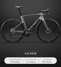 Load image into Gallery viewer, 2025 New Ultra-Light Carbon Fiber Road Bike Fast Racing Bicycle with Hydraulic Disc Brakes 16/24-Speed Gear Shift Drop Handlebar