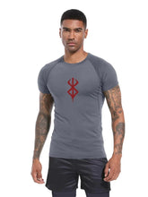 Load image into Gallery viewer, Men's Print Compression Shirts Summer Short Sleeve Rash Guard Gym Workout T-shirt Athletic Quick Dry Baselayer Undershirts Tops