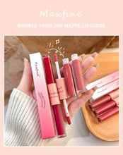 Load image into Gallery viewer, Double End Lip Glaze Full Gloss Mirror And Matte Velvet Long Term Color And Moisture Lip Gloss Anti Stain Cosmetic Lip Glaze