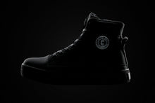 Load image into Gallery viewer, CALTO - S3421 - 2.4 Inches Taller (Black) - Cap Toe High Top Zip-Up Sneaker Boots