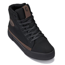 Load image into Gallery viewer, CALTO - S3422 - 2.4 Inches Taller (Black/Coffee Brown) - Cap Toe High Top Zip-Up Sneaker Boots