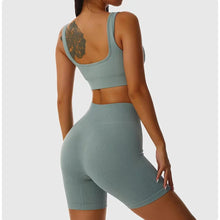 Load image into Gallery viewer, 🖤 Ribbed Seamless Yoga Set