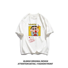 Load image into Gallery viewer, 👕 Crayon Shin-chan "Beloved Woman" Cotton T-Shirt – Playful Anime Streetwear