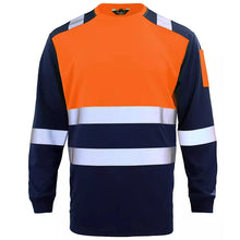 Load image into Gallery viewer, Breathable Quick Dry Safety Shirt with Reflective Stripes