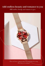 Load image into Gallery viewer, OLEVS Luxury Fashion Ladies' Watches Rose Gold Top Brand Original Quartz Watch for Women Stainless Steel Mesh Strap Love Dial