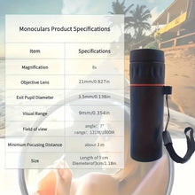Load image into Gallery viewer, HD Monocular Telescope 2000X25 - Compact Portable for Outdoor Activities